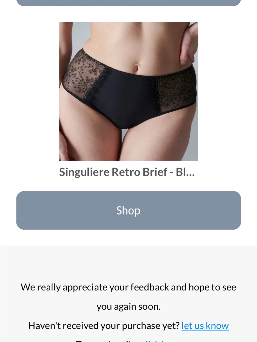 Simone Perele “Olympe boyshort. Black size L